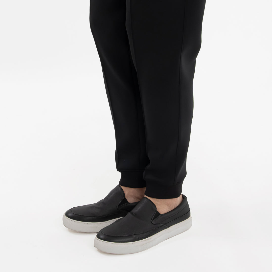 Triacetate Scuba Jersey Jogger Pants Color: Black