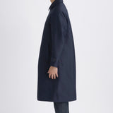 【10月下旬発送】Silk Wool Bal Collar Coat Color: Navy