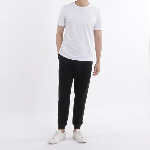 【Renewal】Smooth Terry Jogger Pants Color: Black