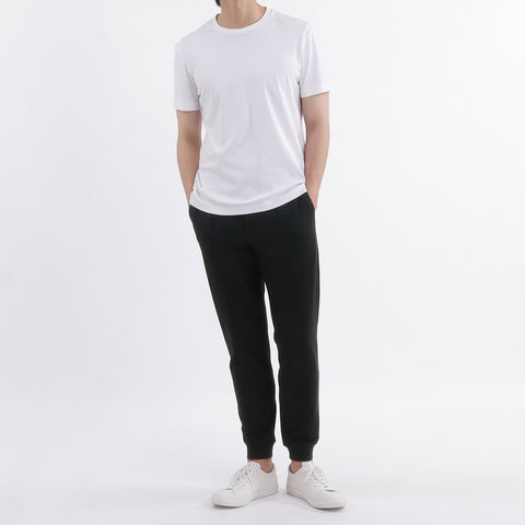 【Renewal】Smooth Terry Jogger Pants Color: Black