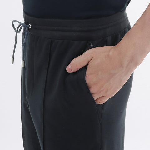 【Renewal】Smooth Terry Jogger Pants Color: Navy