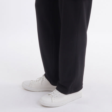 Smooth Terry Wide Cargo Pants Color: Black