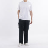 Smooth Terry Wide Cargo Pants Color: Navy