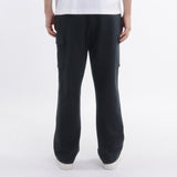 Smooth Terry Wide Cargo Pants Color: Navy