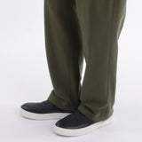 Smooth Terry Wide Cargo Pants Color: Olive
