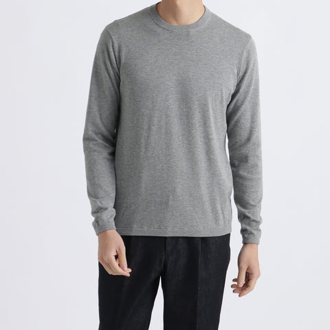 【THE LIMITED EDITION】Crew Neck Knit Color: Light Gray