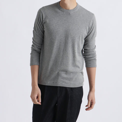 【THE LIMITED EDITION】Crew Neck Knit Color: Light Gray