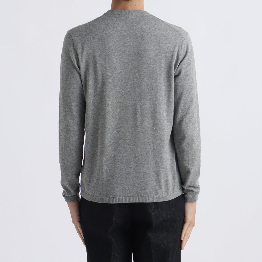 【THE LIMITED EDITION】Crew Neck Knit Color: Light Gray