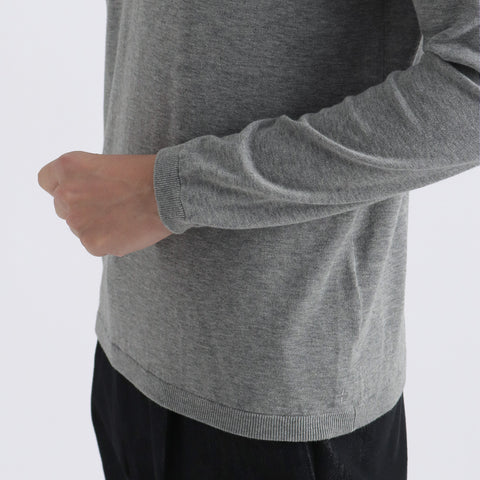 【THE LIMITED EDITION】Crew Neck Knit Color: Light Gray