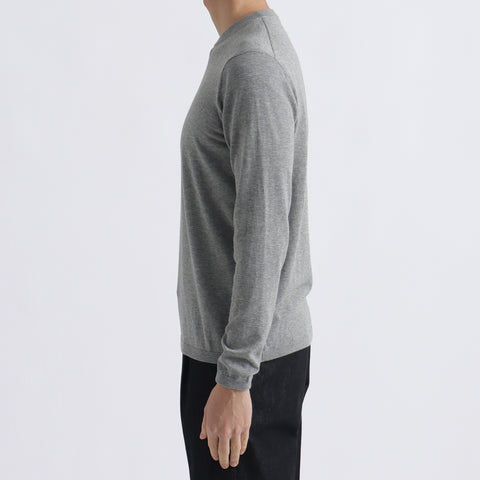 【THE LIMITED EDITION】Crew Neck Knit Color: Light Gray