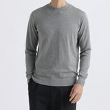 【THE LIMITED EDITION】Mock Neck Knit Color: Light Gray