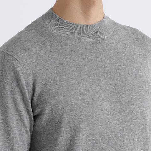 【THE LIMITED EDITION】Mock Neck Knit Color: Light Gray