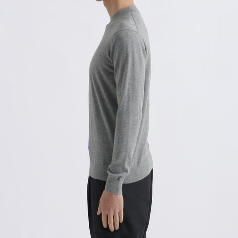 【THE LIMITED EDITION】Mock Neck Knit Color: Light Gray