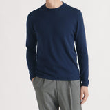 Crew Neck Knit Color: Deep Blue