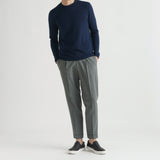 Crew Neck Knit Color: Deep Blue