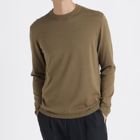 Crew Neck Knit Color: Fawn