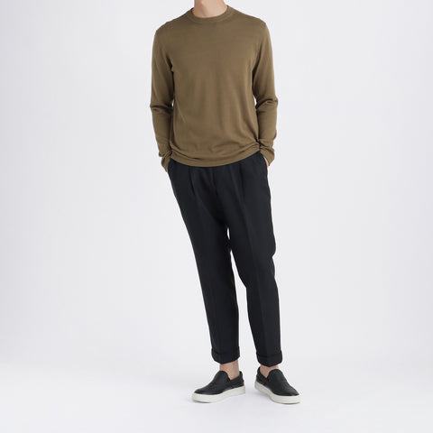 Crew Neck Knit Color: Fawn