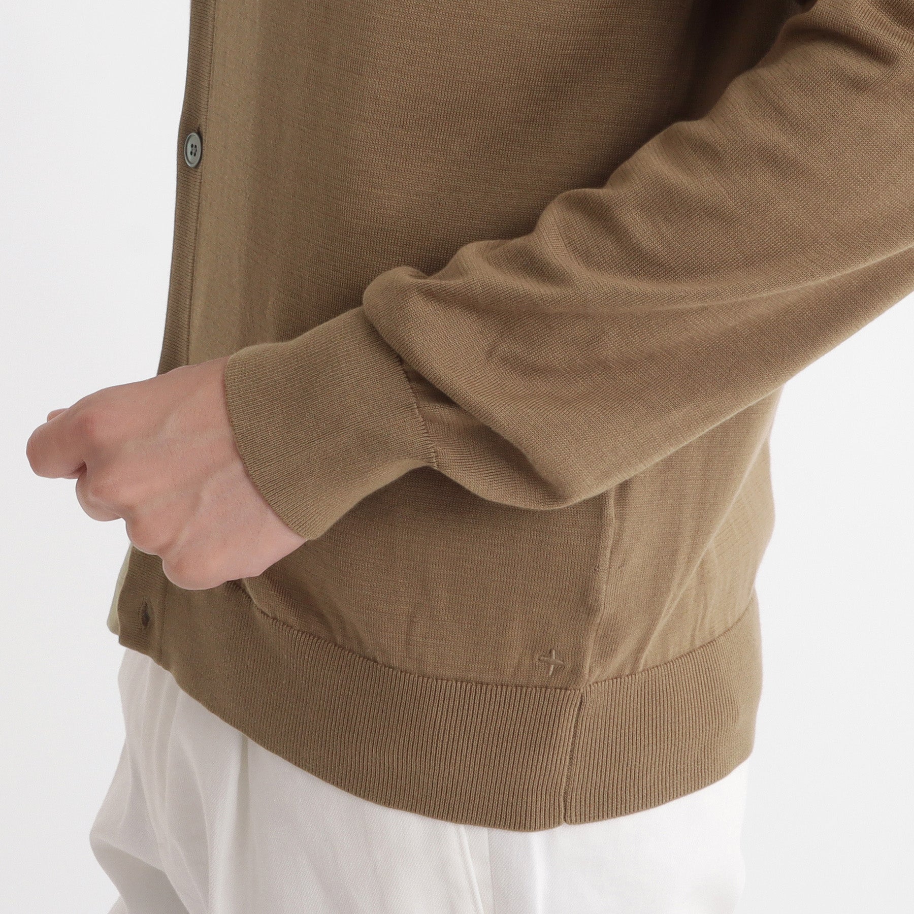 Knit Cardigan Color: Fawn