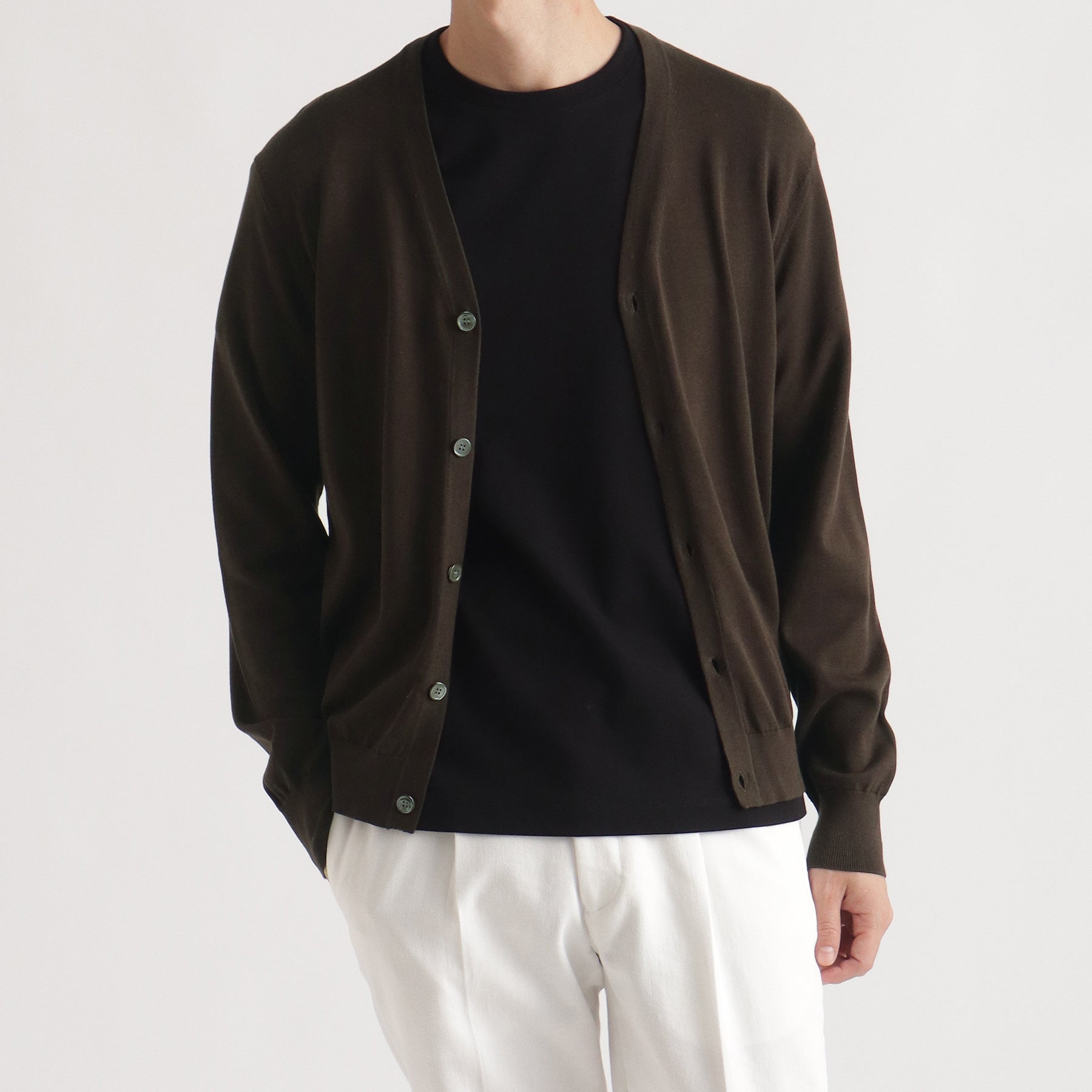 スビンプラチナム ニットカーディガン オーク | ＋CLOTHET ONLINE