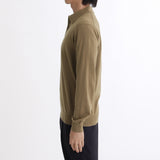 Long Sleeve Knit Polo-shirt Color: Fawn