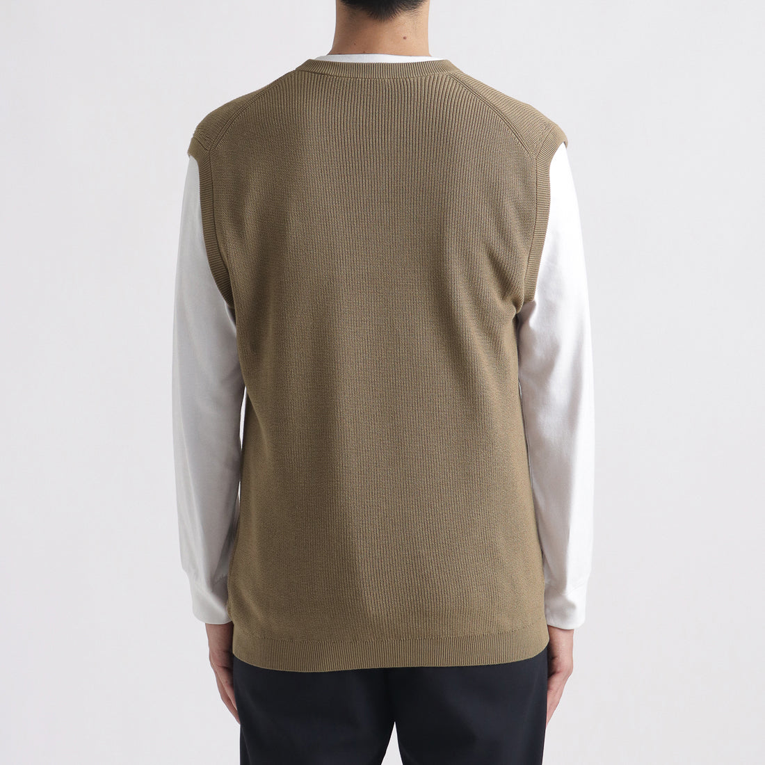 SUVIN PLATINUM Knit Vest Color: Mocha