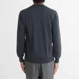 Mock Neck Knit Color: Graphite Blue