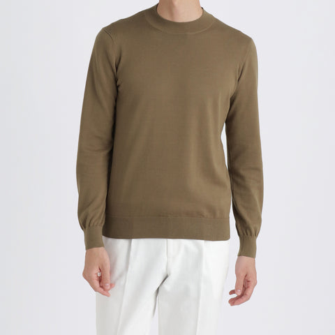 Mock Neck Knit Color: Fawn