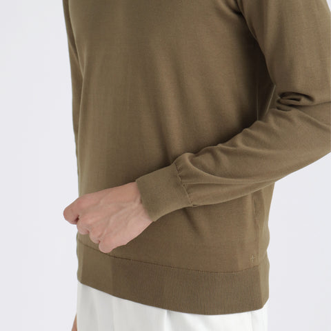 Mock Neck Knit Color: Fawn