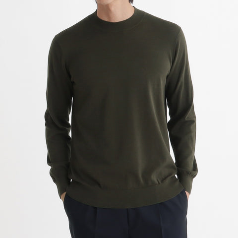 Mock Neck Knit Color: Olive