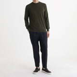 Mock Neck Knit Color: Olive
