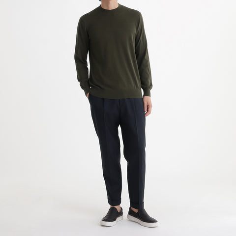 Mock Neck Knit Color: Olive