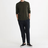 Mock Neck Knit Color: Olive