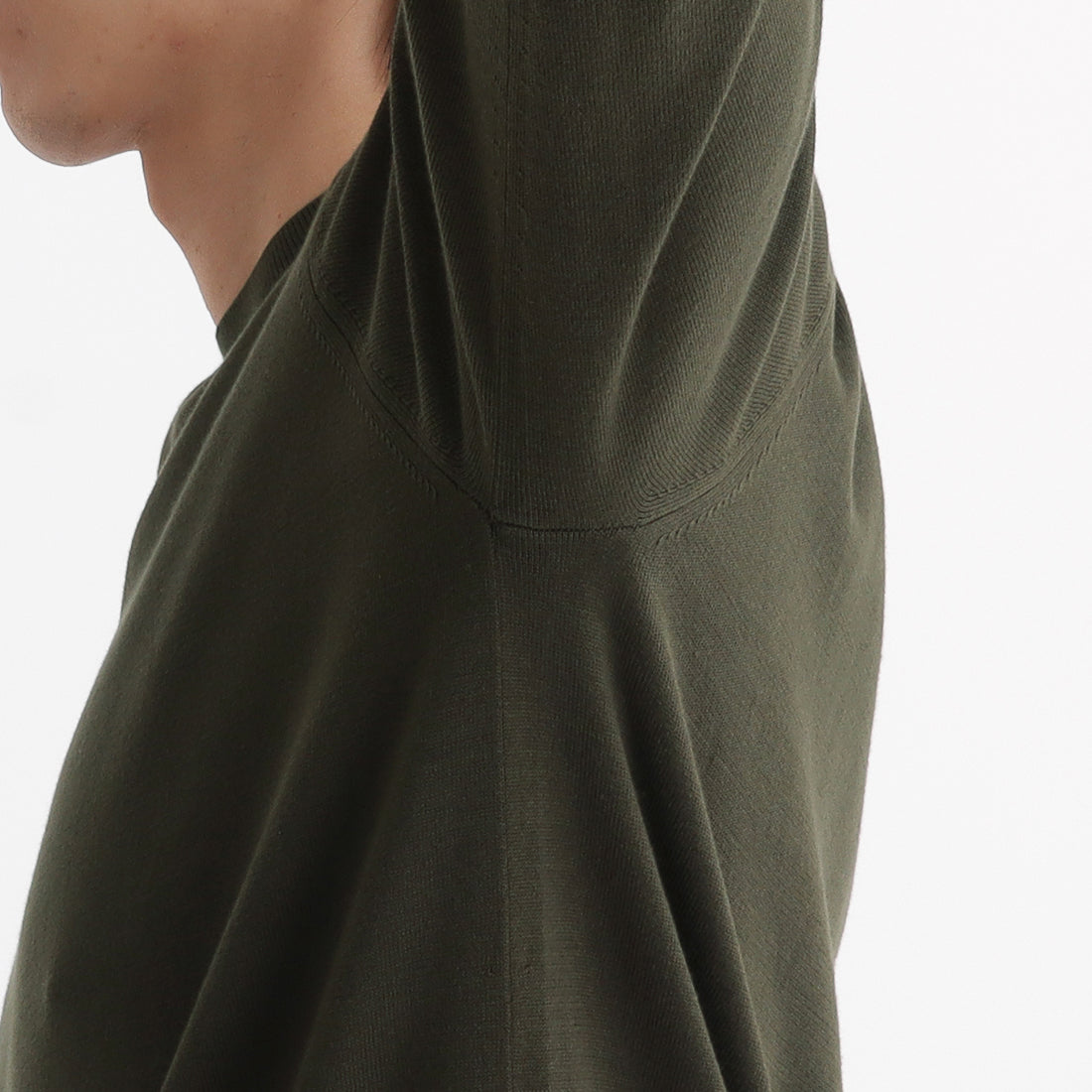 Mock Neck Knit Color: Olive