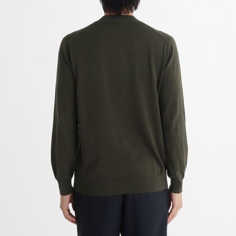 Mock Neck Knit Color: Olive