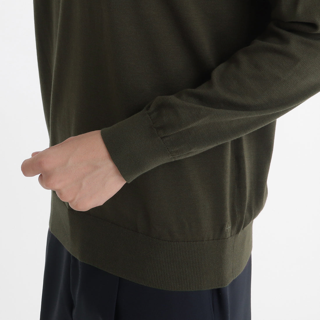 Mock Neck Knit Color: Olive