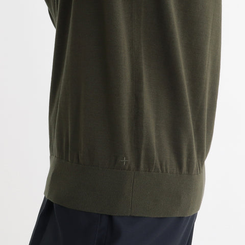 Mock Neck Knit Color: Olive
