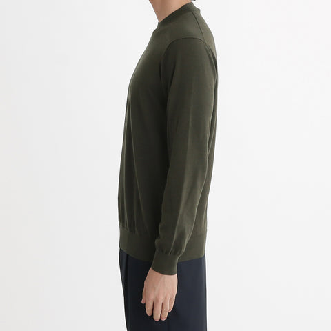 Mock Neck Knit Color: Olive