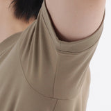 Tailored Ribbed Hem T-shirt Color: Mist