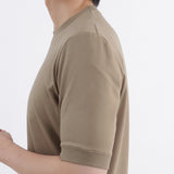 Tailored Ribbed Hem T-shirt Color: Mist