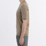 Tailored Ribbed Hem T-shirt Color: Mist