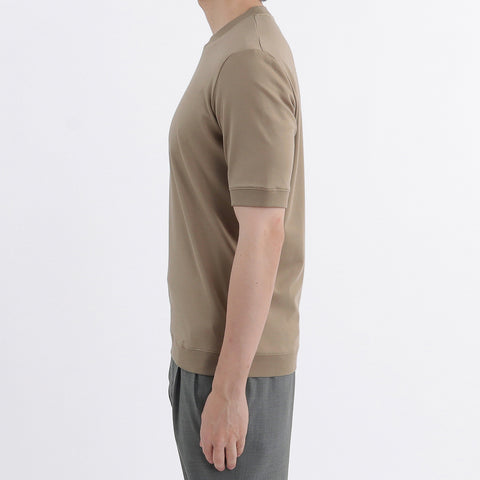 Tailored Ribbed Hem T-shirt Color: Mist