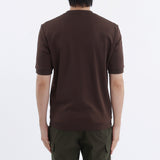 Tailored Ribbed Hem T-shirt Color: Oak