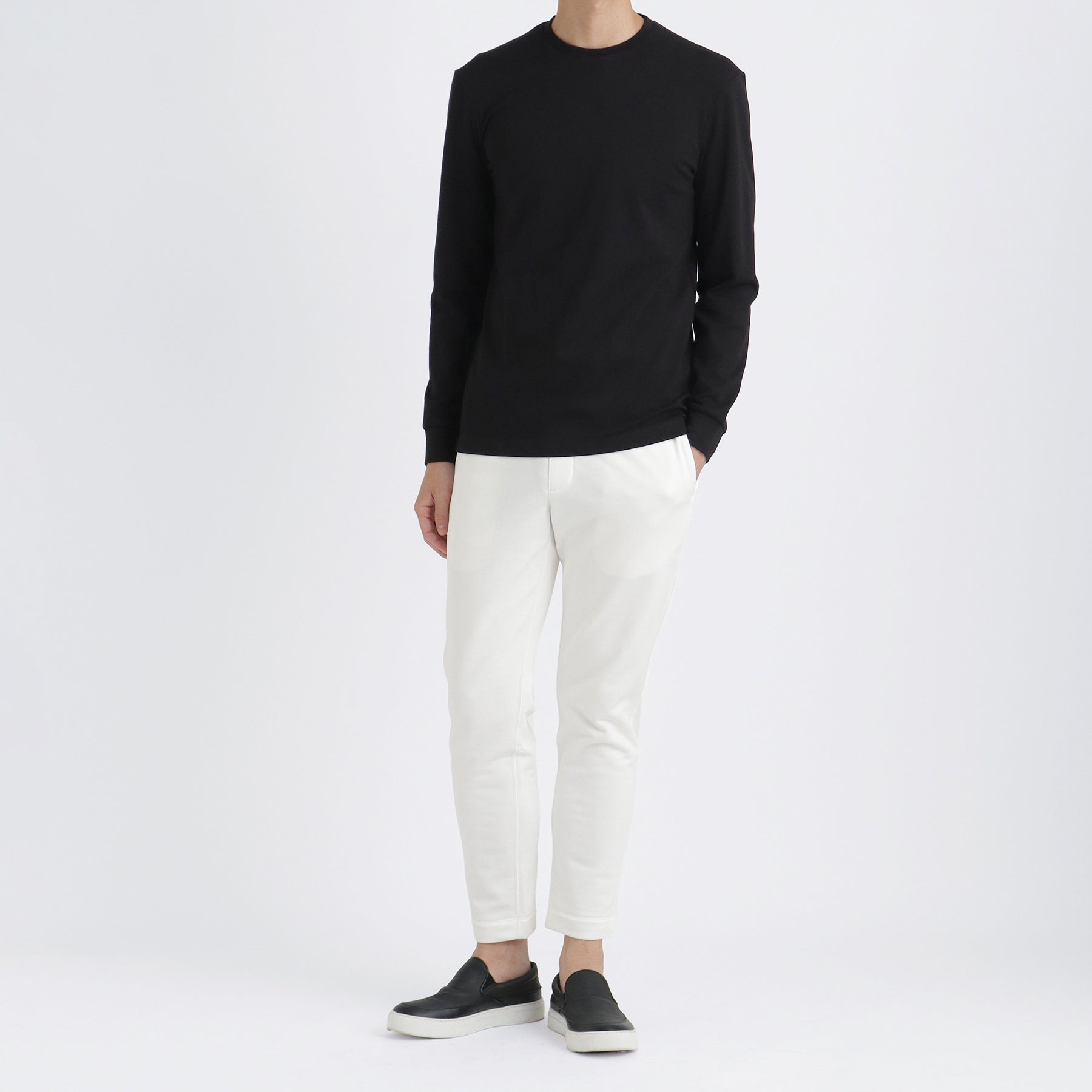 Tailored Long Sleeve T-shirt Color: Black