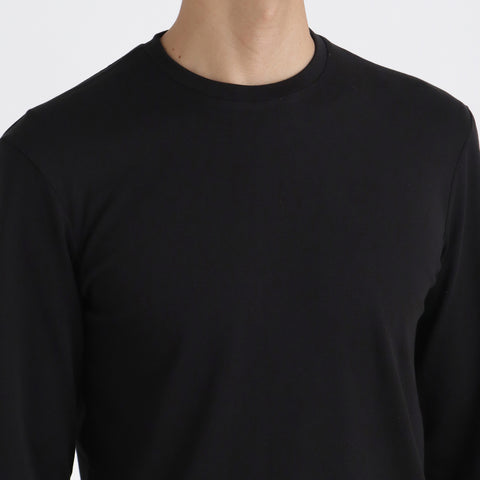 【Renewal】Tailored Long Sleeve T-shirt Color: Black