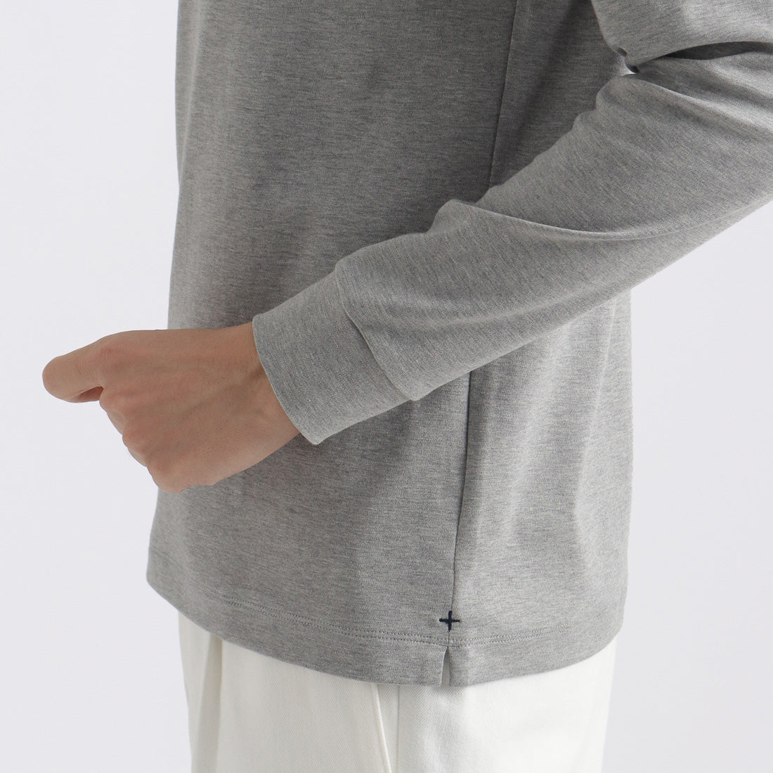 Tailored Long Sleeve T-shirt Color: Gray