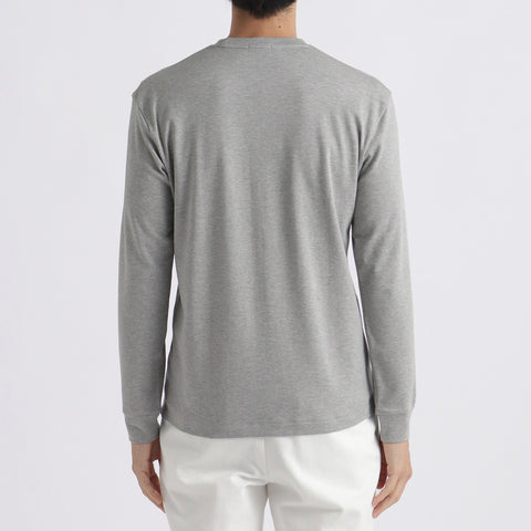 【Renewal】Tailored Long Sleeve T-shirt Color: Gray