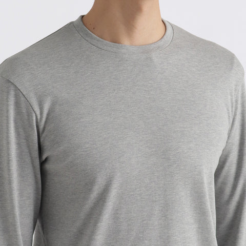 【Renewal】Tailored Long Sleeve T-shirt Color: Gray