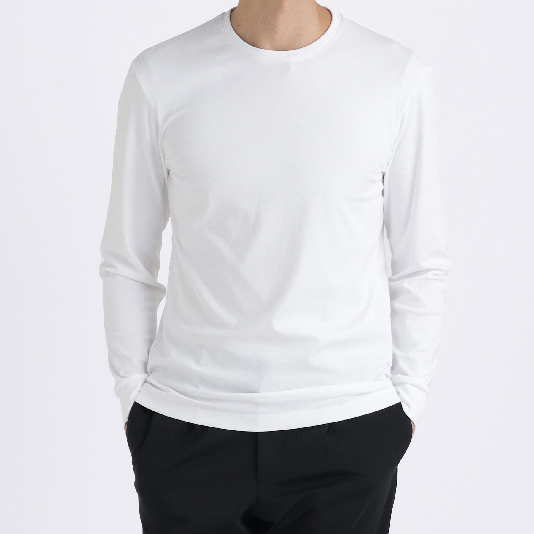 Tailored Long Sleeve T-shirt Color: White