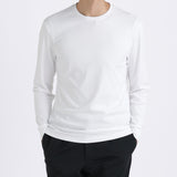 【Renewal】Tailored Long Sleeve T-shirt Color: White