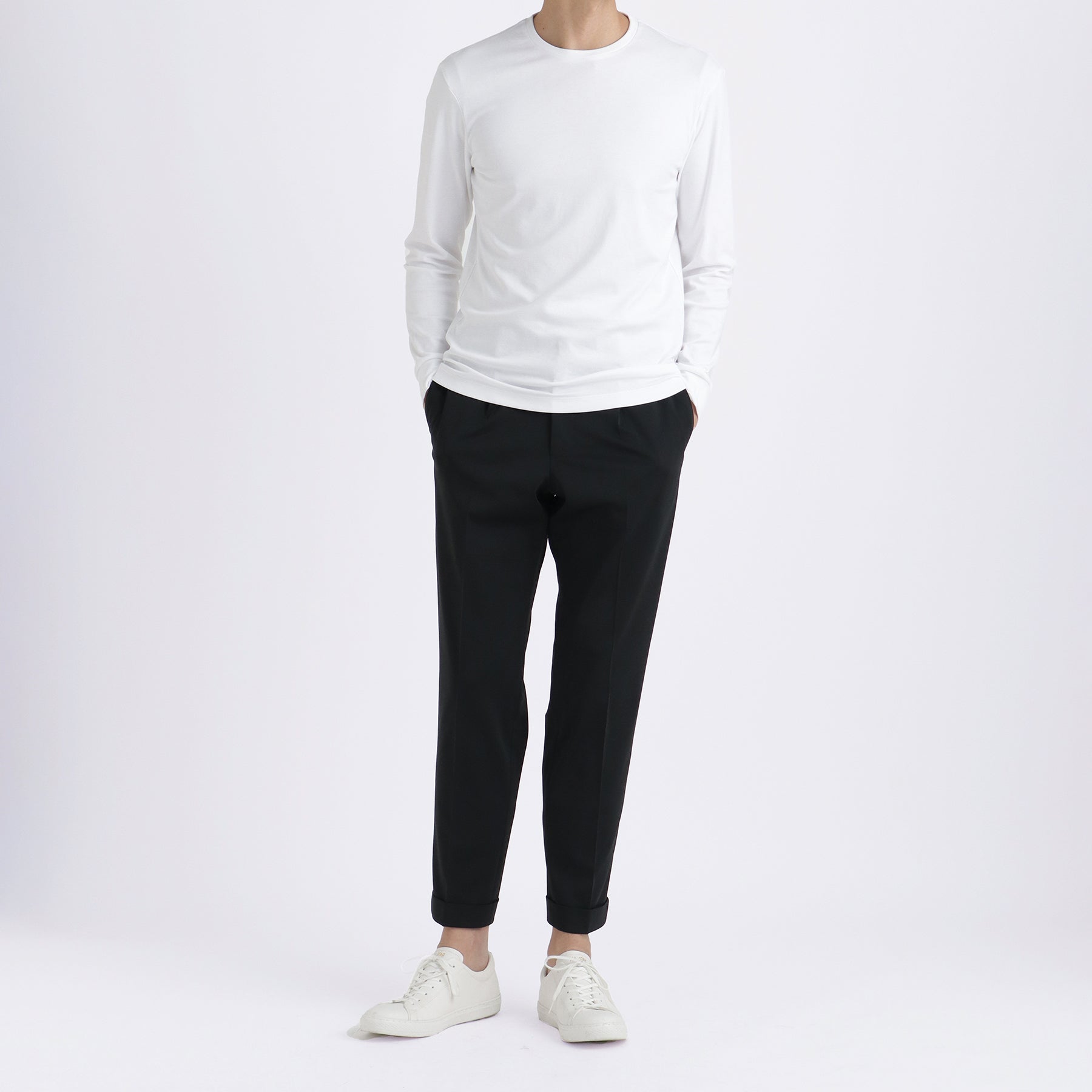 Tailored Long Sleeve T-shirt Color: White